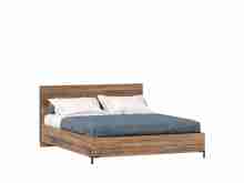 Норд Кровать 1600 (с кроватным основанием) (Дуб Кастелло Бренди)