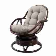 Кресло-качалка Kara с подушкой (цвет основания ОРЕХ)