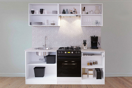 Прямой кухонный гарнитур Сокол-6 200 см - Кухонные гарнитуры - МебельМедведь