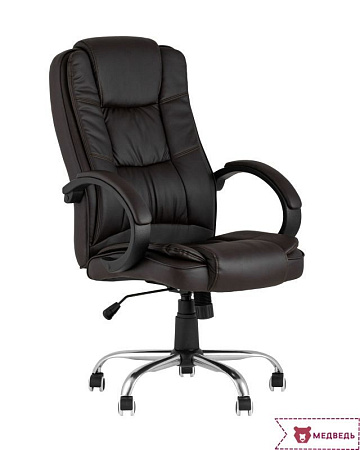 Кресло руководителя TopChairs Atlant коричневое - Кресла руководителя - МебельМедведь