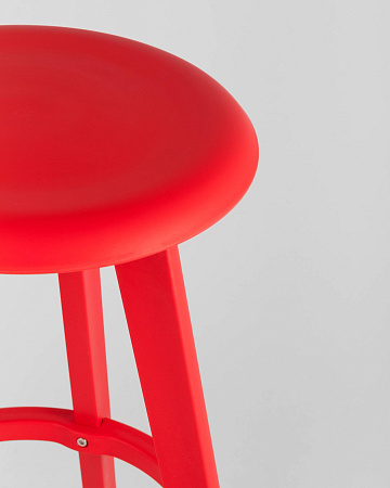 Стул барный вращающийся Hoker красный - Барные стулья - МебельМедведь