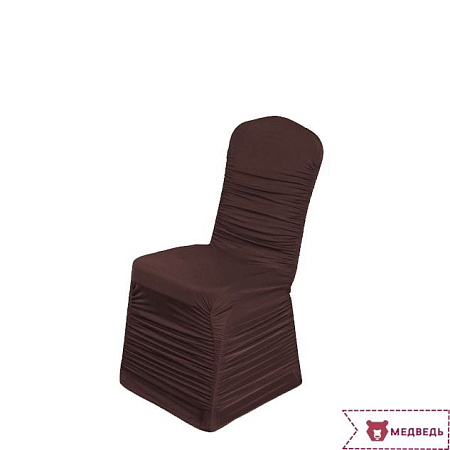 Чехол на стул 02 коричневый - Чехлы на стулья - МебельМедведь