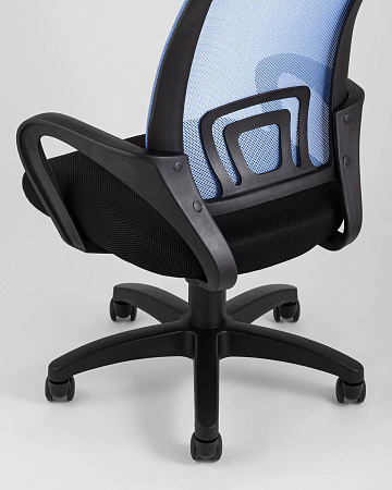 Кресло офисное TopChairs Simple голубое - Офисные кресла - МебельМедведь