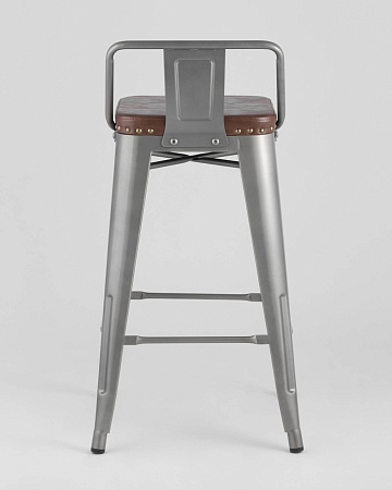 Стул полубарный TOLIX SOFT серебристый - Барные стулья - МебельМедведь