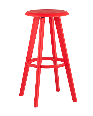 Стул барный вращающийся Hoker красный - Барные стулья - МебельМедведь