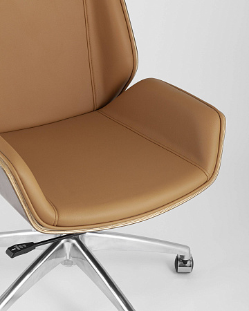 Кресло руководителя TopChairs Crown коричневое - Кресла руководителя - МебельМедведь