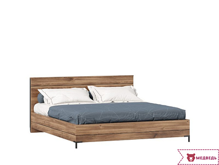 Норд Кровать 1800 (с кроватным основанием) (Дуб Кастелло Бренди) - Двухспальные - МебельМедведь