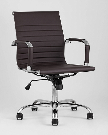 Кресло офисное TopChairs City S коричневое - Офисные кресла - МебельМедведь