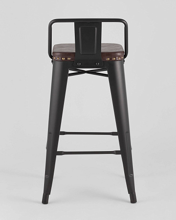 Стул полубарный TOLIX SOFT черный матовый - Барные стулья - МебельМедведь