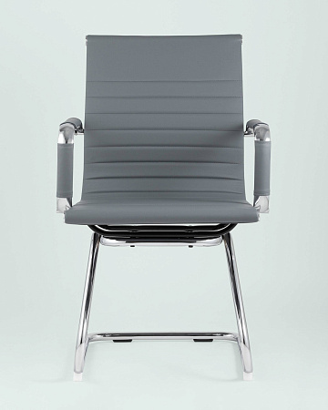 Кресло для посетителей TopChairs Visit серое - Каркасные кресла - МебельМедведь
