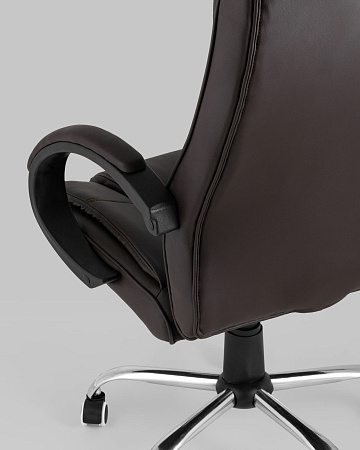 Кресло руководителя TopChairs Atlant коричневое - Кресла руководителя - МебельМедведь