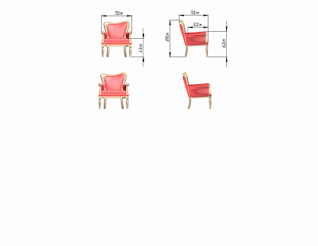 Кресло Каприо 12-11 - Каркасные кресла - МебельМедведь