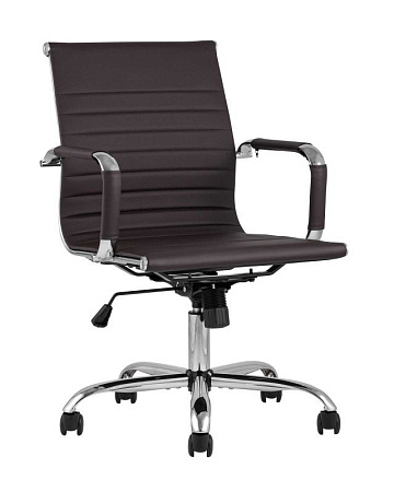 Кресло офисное TopChairs City S коричневое - Офисные кресла - МебельМедведь