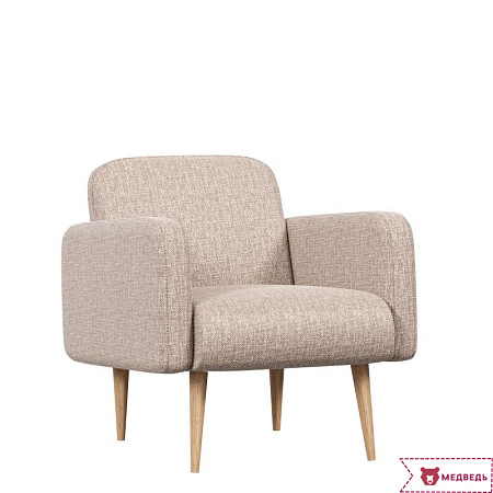 Кресло Уилбер (Светло-коричневый, ткань RICO 109) - Диваны - МебельМедведь