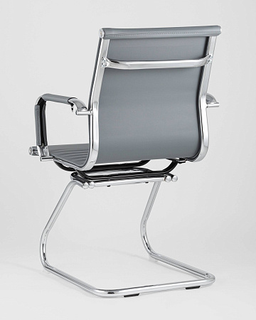 Кресло для посетителей TopChairs Visit серое - Каркасные кресла - МебельМедведь