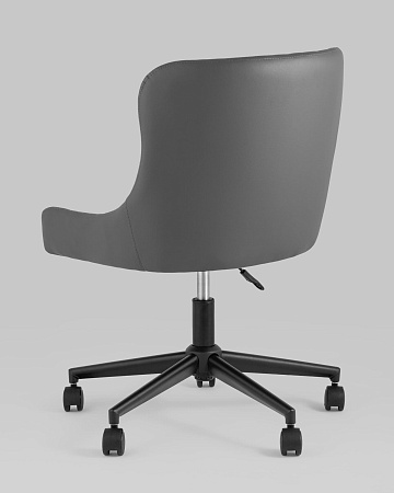Стул офисный Ститч Хани экокожа серый - Офисные стулья - МебельМедведь