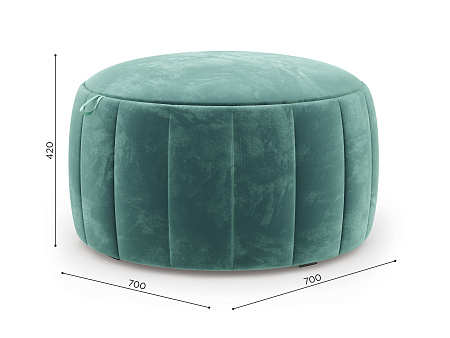 Хьюго Пуф большой Зеленый, ткань PHUKET 1031 - Пуфы - МебельМедведь