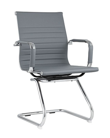 Кресло для посетителей TopChairs Visit серое - Офисные кресла - МебельМедведь