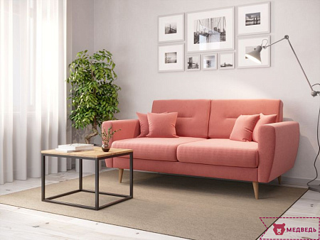 Диван Магни (Светло-розовый, ткань UNI IDEA 1031) - Диваны - МебельМедведь