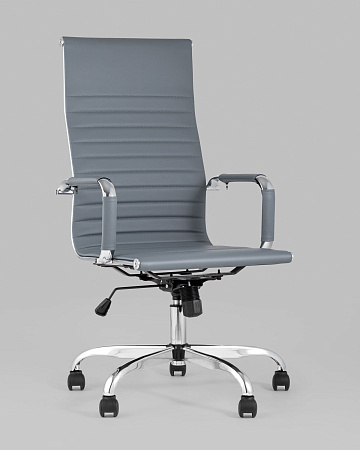Кресло руководителя TopChairs City серый - Кресла руководителя - МебельМедведь