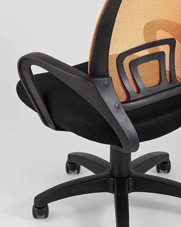 Кресло офисное TopChairs Simple оранжевое - Офисные кресла - МебельМедведь
