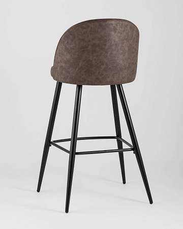 Стул барный Лион коричневая экокожа - Барные стулья - МебельМедведь