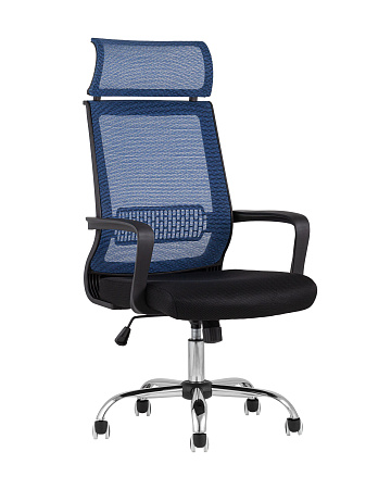Кресло офисное TopChairs Style голубое - Офисные кресла - МебельМедведь