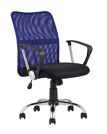 Кресло офисное TopChairs Junior синее - Офисные кресла - МебельМедведь