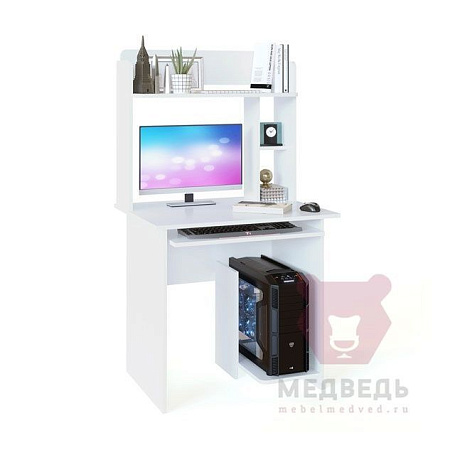 Компьютерный стол с надстройкой КСТ-21.1 + КН-01 - Компьютерные столы - МебельМедведь