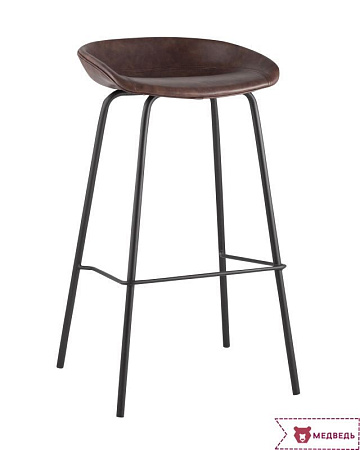 Стул барный Beetle Lite PU коричневый - Барные стулья - МебельМедведь