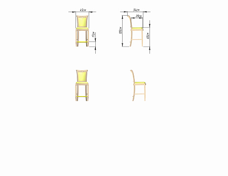 Стул барный Элегант 15-211 - Барные стулья - МебельМедведь