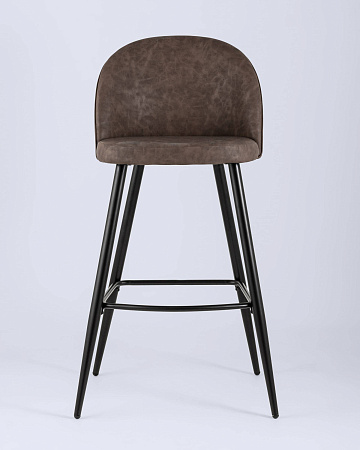 Стул барный Лион коричневая экокожа - Барные стулья - МебельМедведь