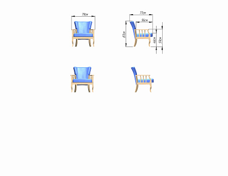 Кресло Каприо 7-11 - Каркасные кресла - МебельМедведь