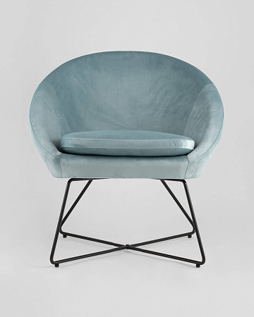 Кресло Колумбия пыльно-голубое - Каркасные кресла - МебельМедведь