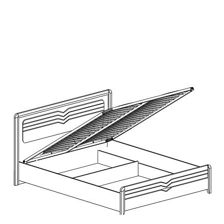 Кровать "Фьорд" №156 с подъемным механизмом - Фьорд - МебельМедведь