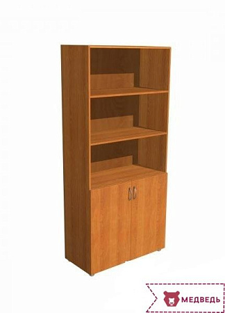 Шкаф 2-х дверный для книг 5.06Ф - Прямые - МебельМедведь
