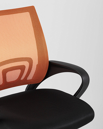 Кресло офисное TopChairs Simple оранжевое - Офисные кресла - МебельМедведь