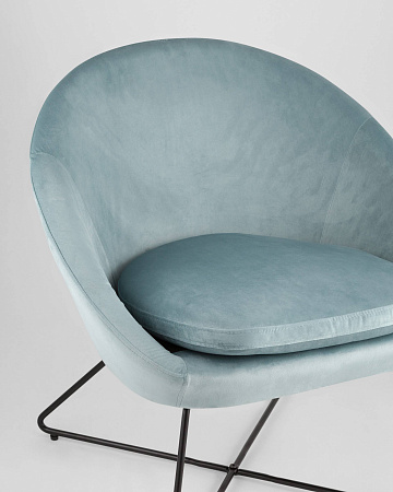 Кресло Колумбия пыльно-голубое - Каркасные кресла - МебельМедведь