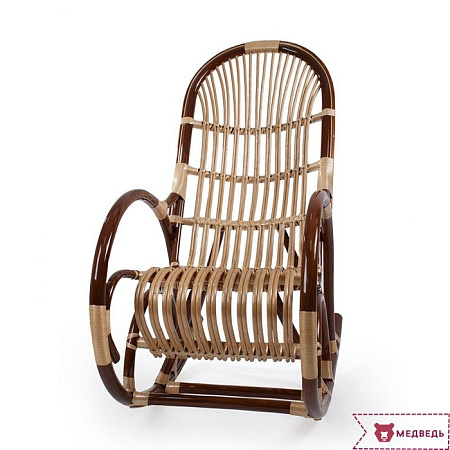 Кресло-качалка Ветла (цвет основания ОРЕХ) - Кресла-качалки - МебельМедведь