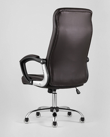 Кресло руководителя TopChairs Tower коричневое - Офисные кресла - МебельМедведь