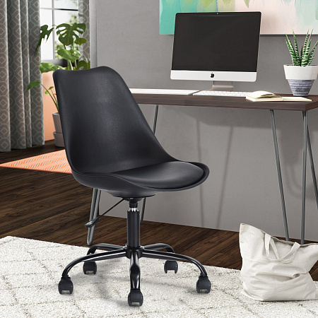 Стул офисный Blok пластиковый черный - Офисные кресла - МебельМедведь