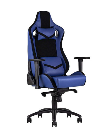 Кресло спортивное TopChairs Racer Premium синее - Игровые кресла - МебельМедведь