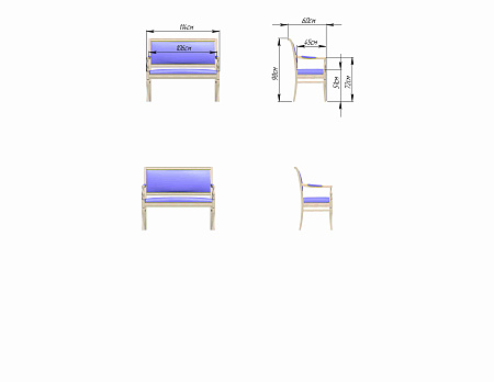 Диван Сибарит 34-111 - Каркасные кресла - МебельМедведь