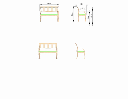 Диван Каприо 1-12 - Каркасные кресла - МебельМедведь
