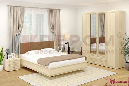 Спальня МСК-1020 - Готовые комплекты - МебельМедведь