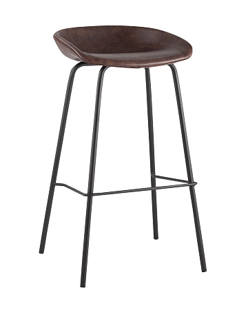 Стул барный Beetle Lite PU коричневый - Барные стулья - МебельМедведь