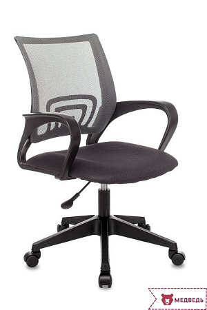 Кресло офисное TopChairs ST-Basic сетка/ткань серый - Офисные кресла - МебельМедведь