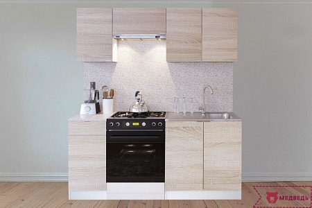Прямой кухонный гарнитур Сокол-3 180 см - Кухонные гарнитуры - МебельМедведь