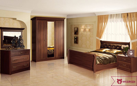 Спальня «Флоренция» (дуб оксфорд) 3 - Флоренция - МебельМедведь