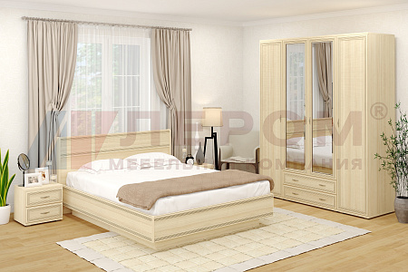 Спальня МСК-1017 - Готовые комплекты - МебельМедведь